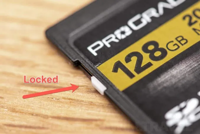 SD card write-protect