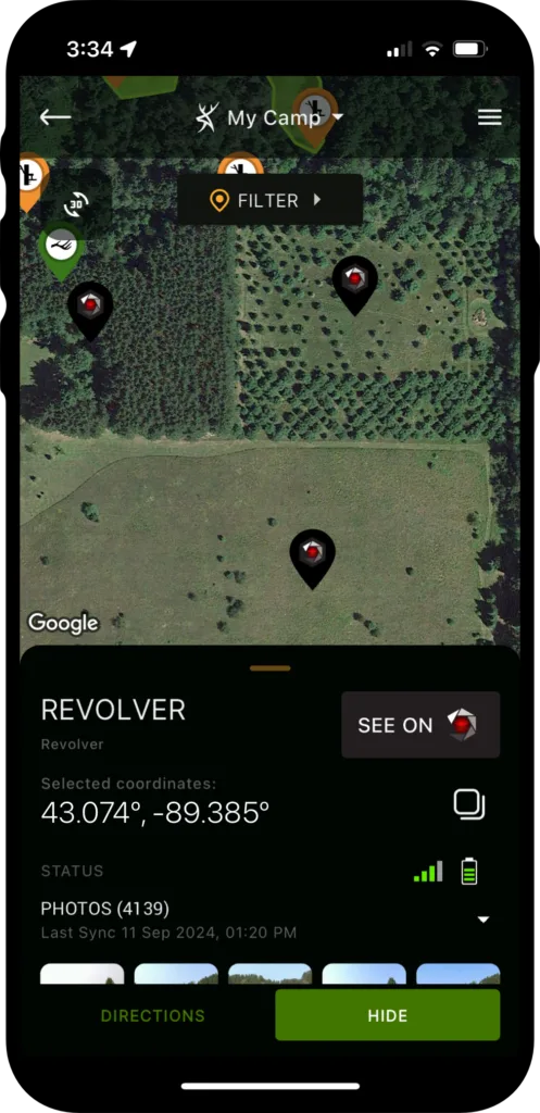 settings menu interface