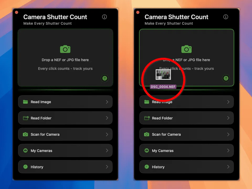 shutter count app