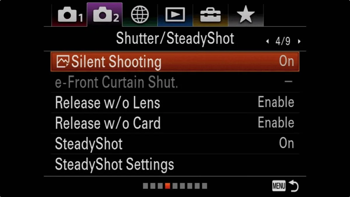 silent shooting toggle
