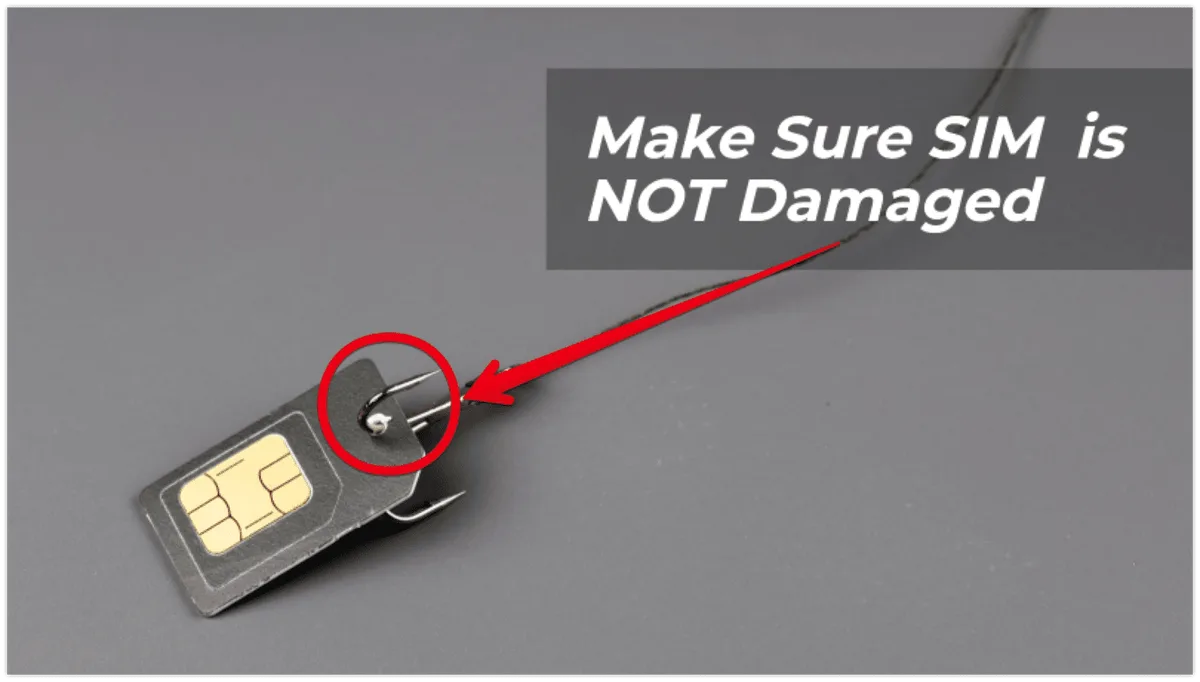 SIM card physical damage