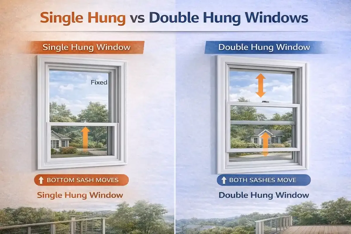 Single Hung Vs Double Hung Windows
