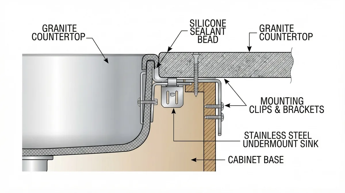 sink mounting brackets / sink clips