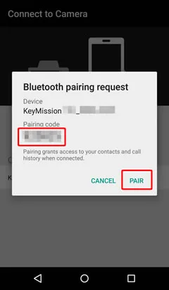 SnapBridge pairing code not showing