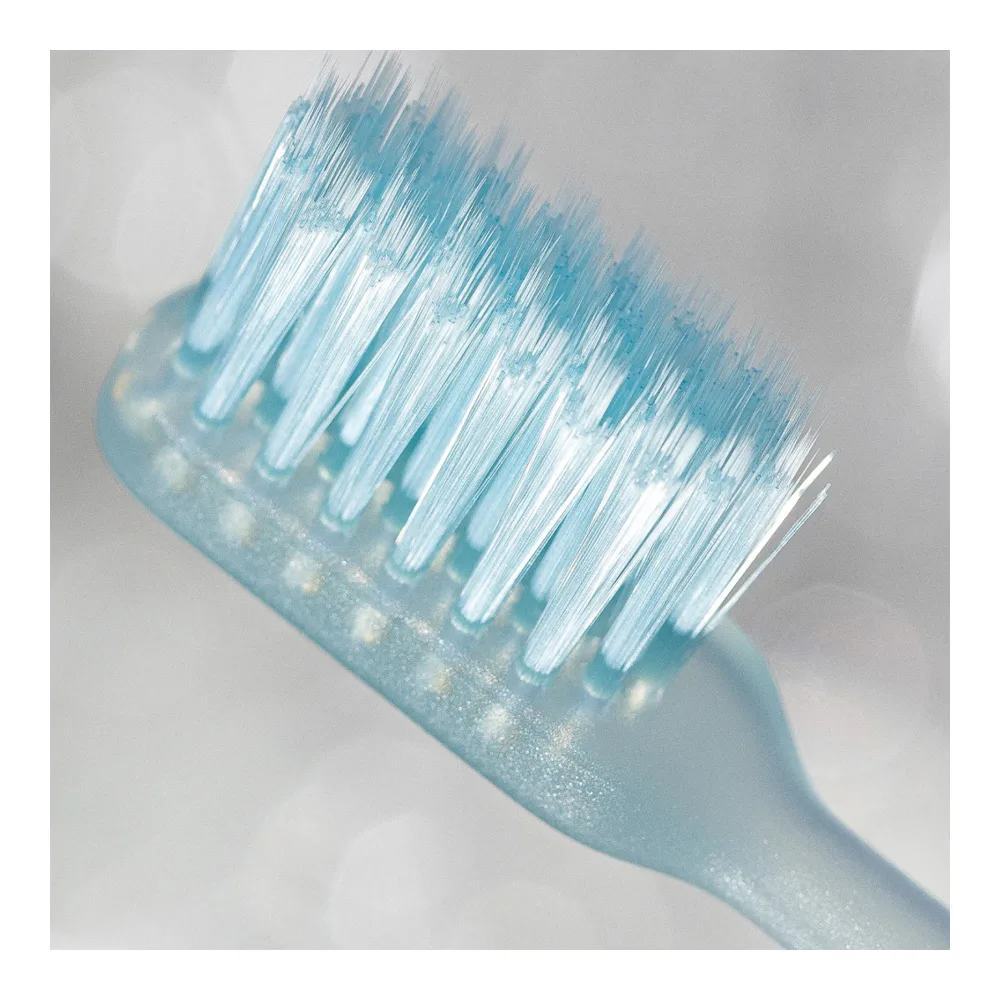 soft-bristled toothbrush