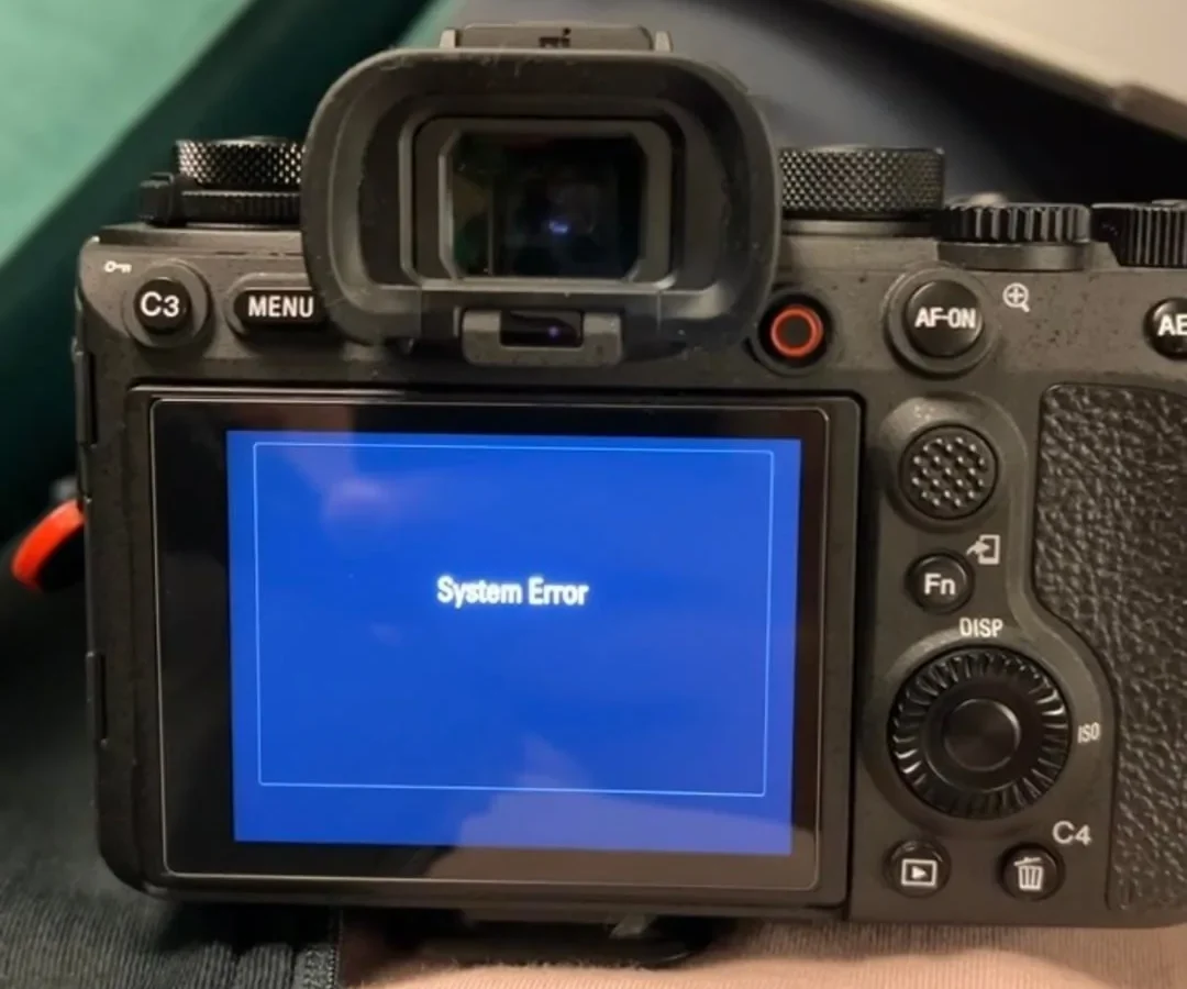 Sony A1 memory card error