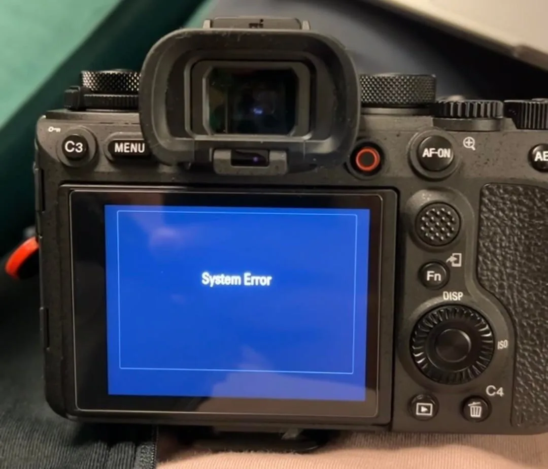Sony A1 memory card error
