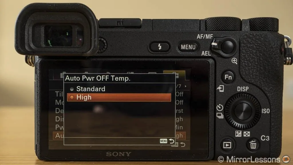 Sony A6700 overheating fix