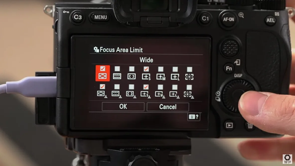 Sony A7 IV menu tabs