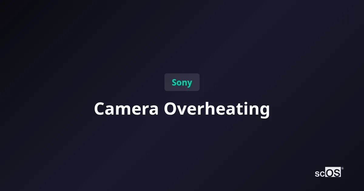 Sony RX10 IV overheating fix