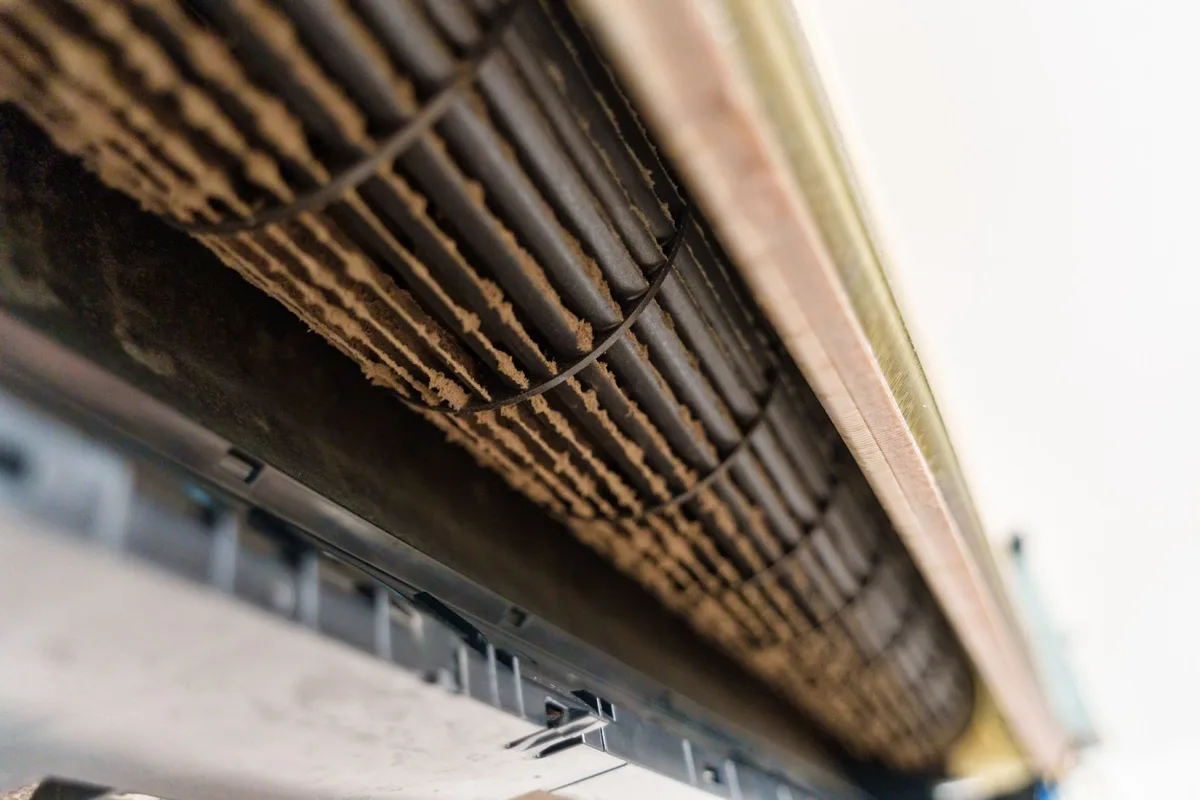space heater dust buildup