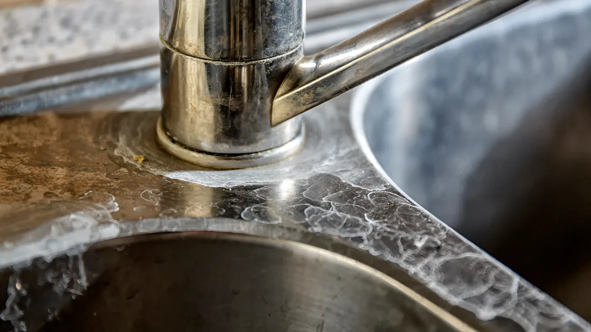 spray head calcium blockage