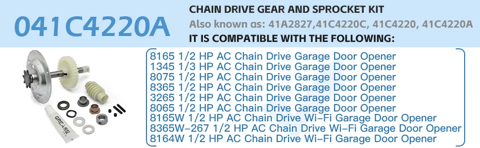 sprocket drive gear kit replacement