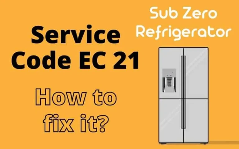 Sub Zero Refrigerator Service Code Ec 21
