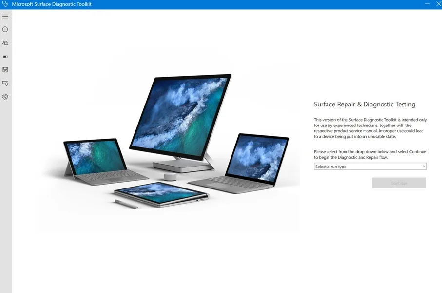 Surface Diagnostic Toolkit screenshot
