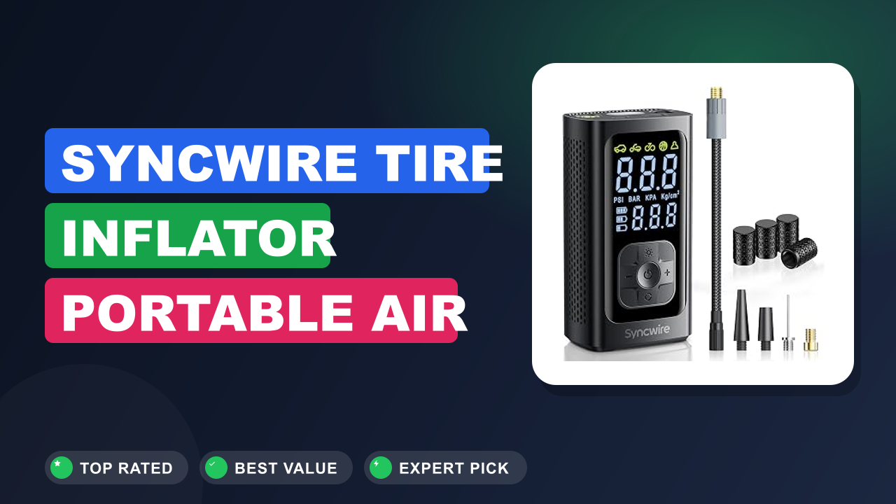 Syncwire Tire Inflator Portable Air Compressor Review