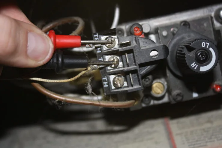 Thermopile voltage test