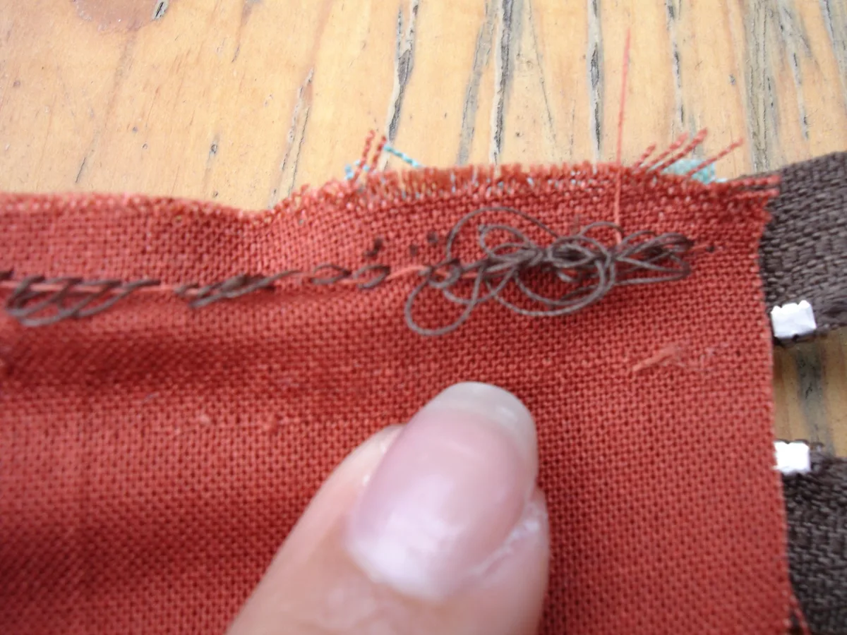 thread bunching under fabric