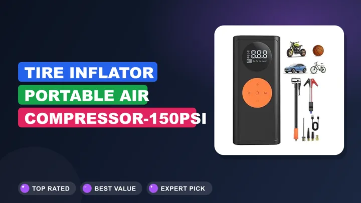Tire Inflator Portable Air Compressor-150PSI Cordless Review