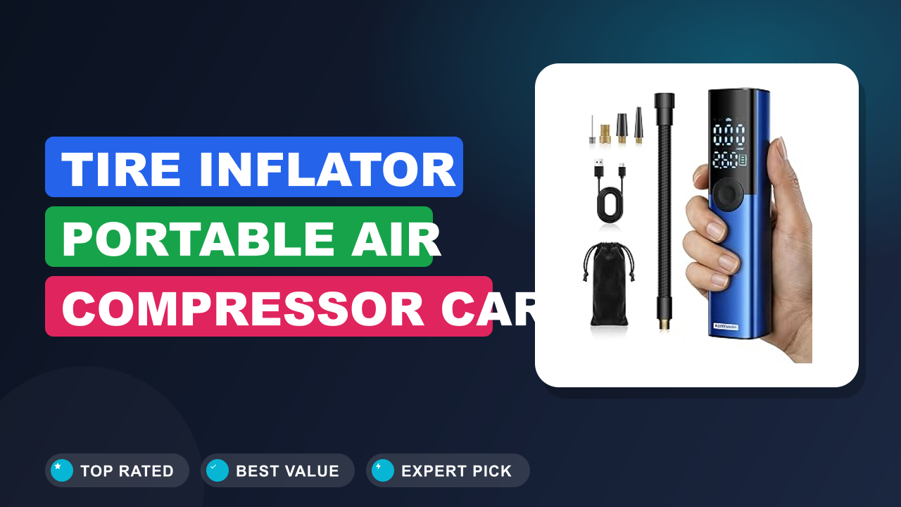Tire Inflator Portable Air Compressor Car Review