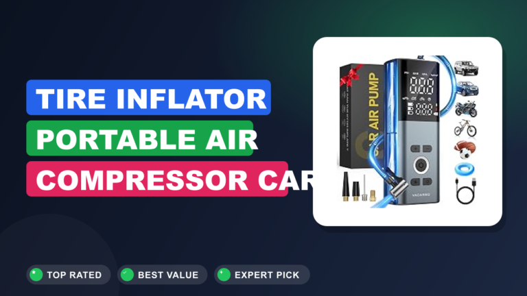 Tire Inflator Portable Air Compressor Car Review