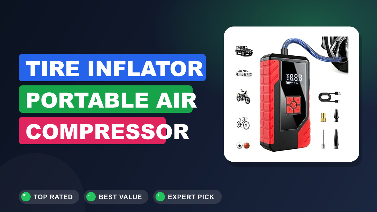 Tire Inflator Portable Air Compressor Rechargeable Review