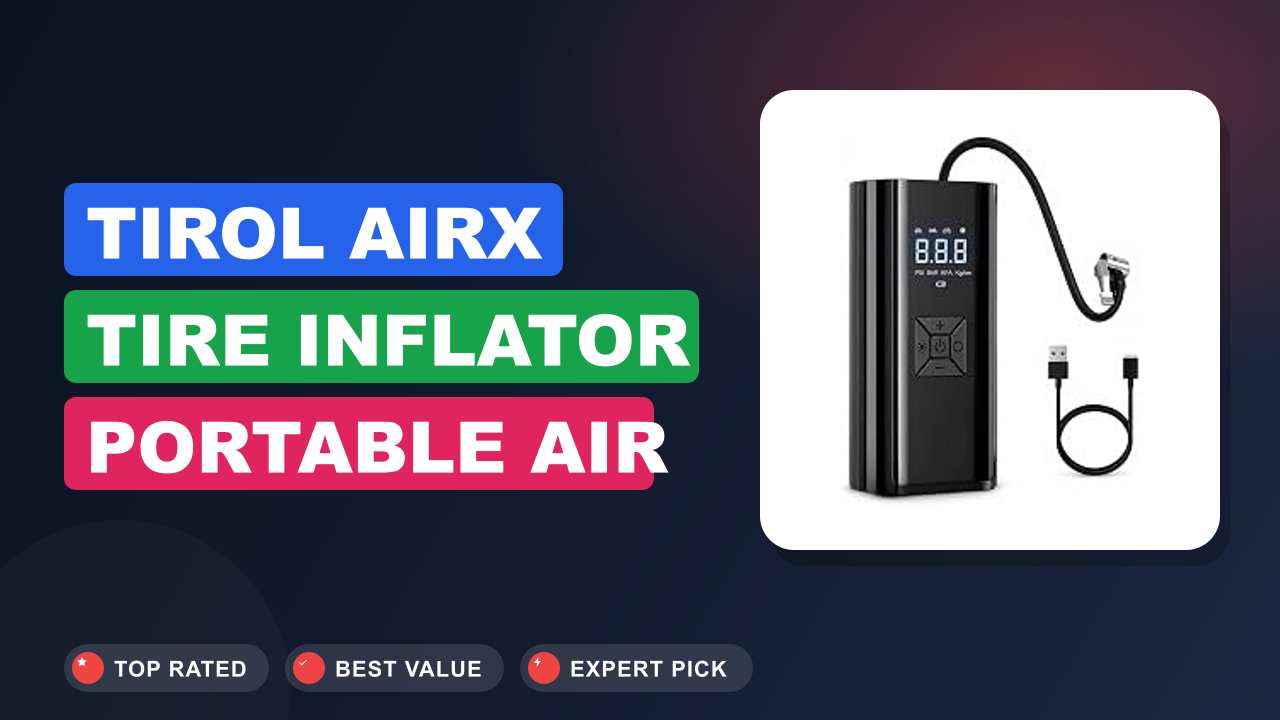 Tirol AIRX Tire Inflator Portable Air Review