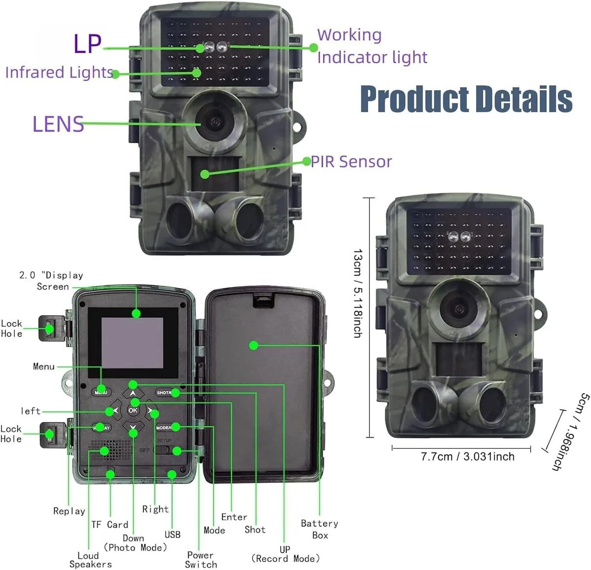 trail camera Bluetooth WiFi cellular