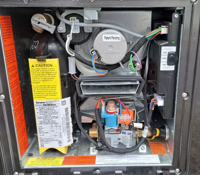Truma AquaGo exterior access panel