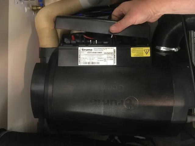 Truma reset button press