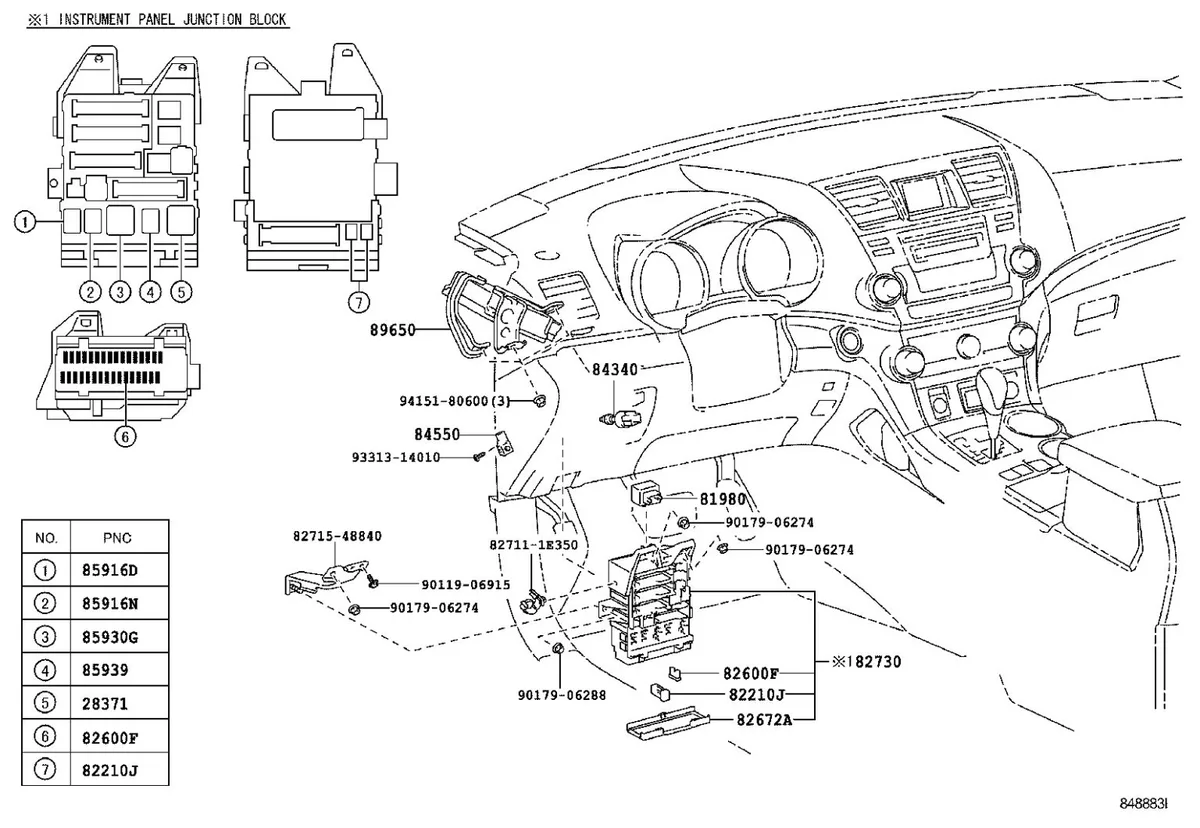 Under-hood fuse box