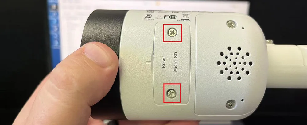 underwater camera pinhole reset button