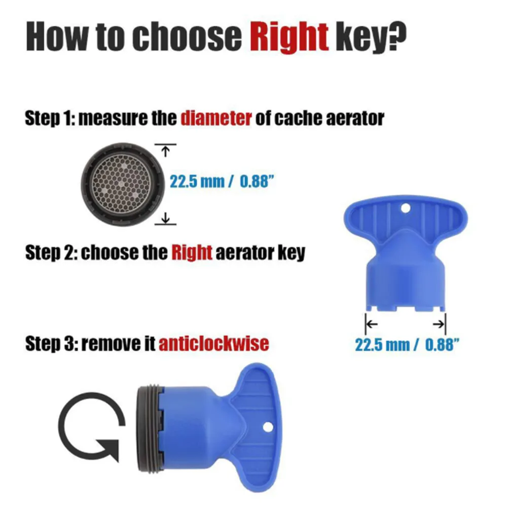 Universal aerator key