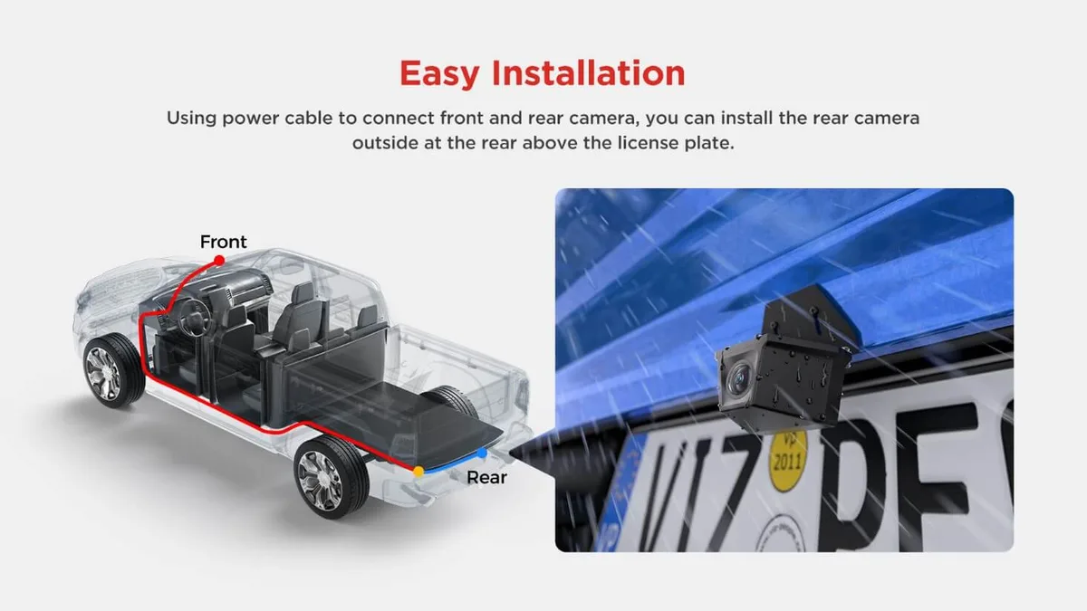 VIOFO A229 Pro rear camera