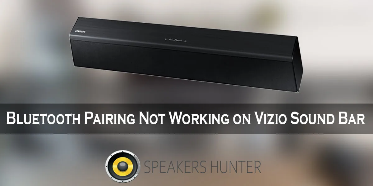 Vizio sound bar Bluetooth pairing button