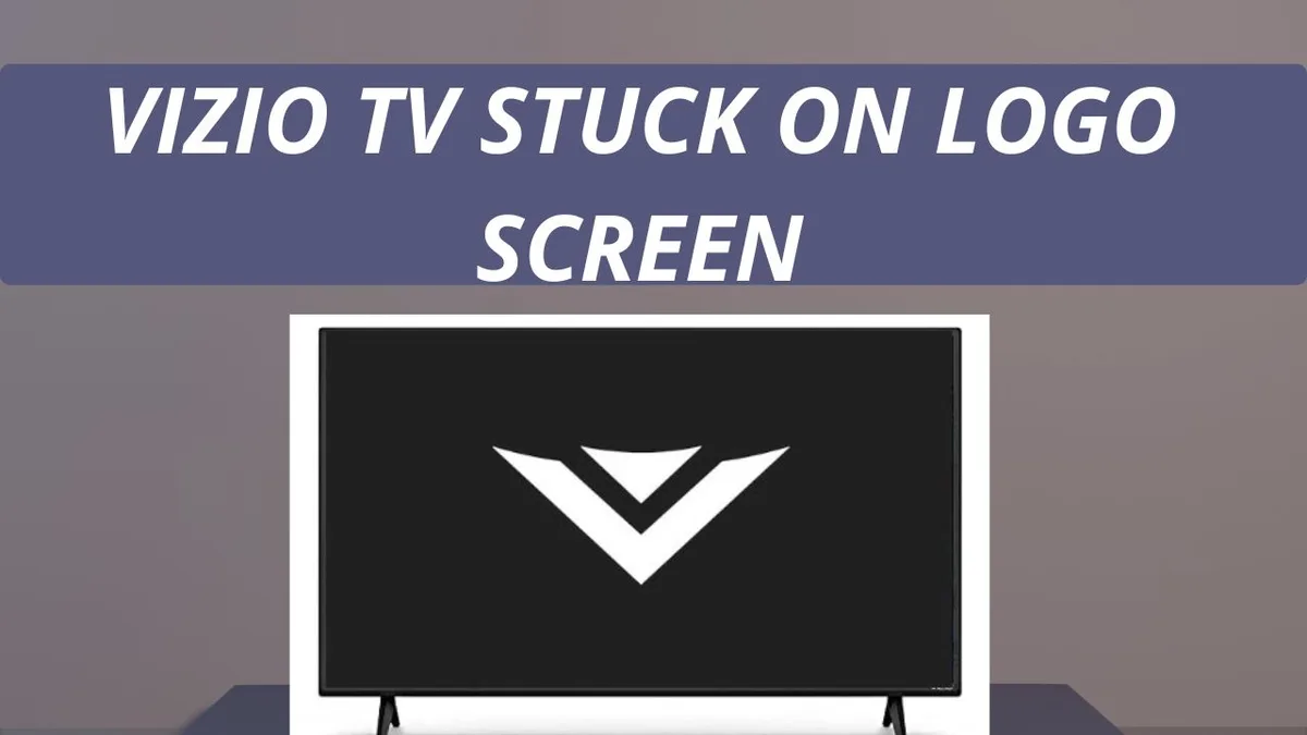 Vizio TV black screen logo