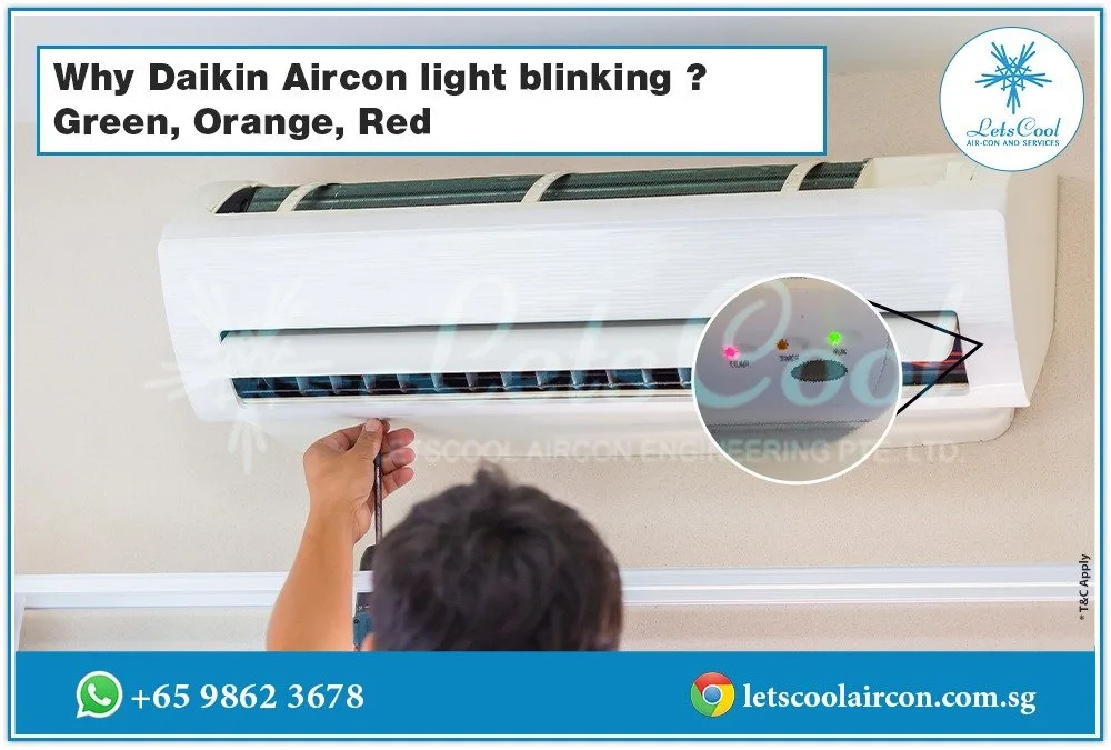 Voltas AC LED blink pattern