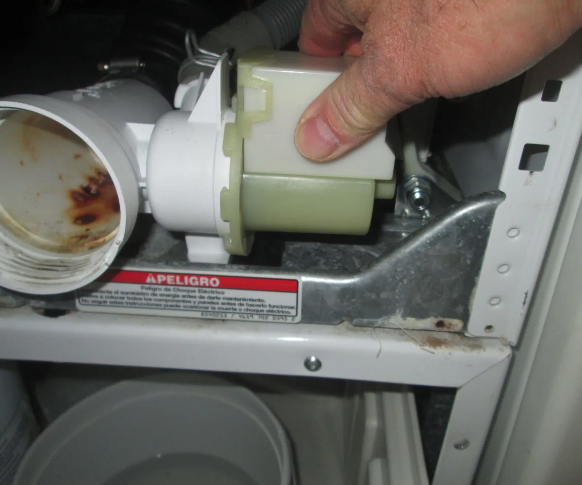 washer drain pump filter coin trap