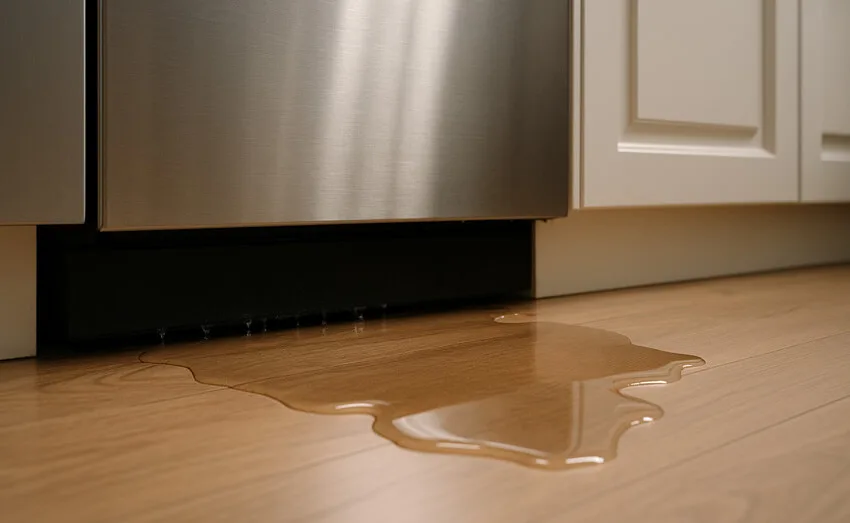 water in base pan