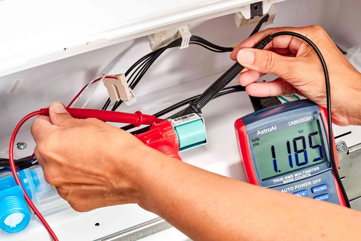 water inlet valve multimeter
