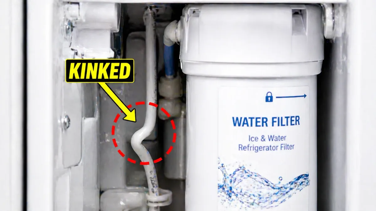 water supply line kinked
