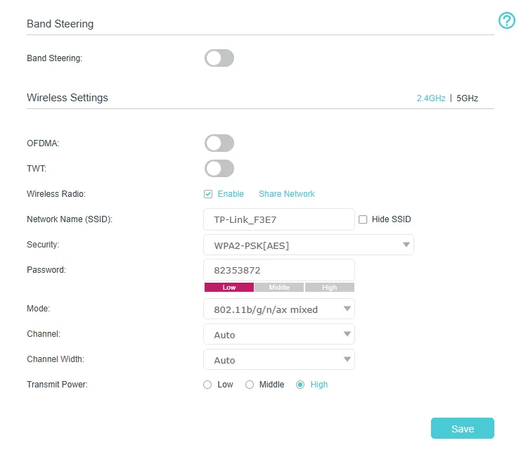Wi-Fi band steering problem