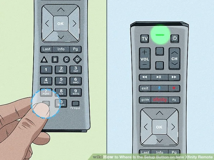 Xfinity XR2 remote pairing button