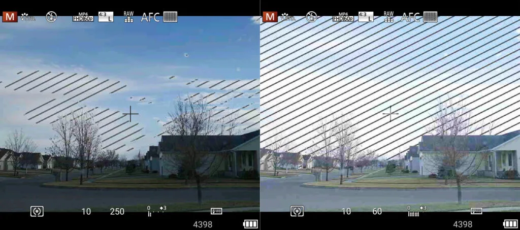zebra pattern exposure assist