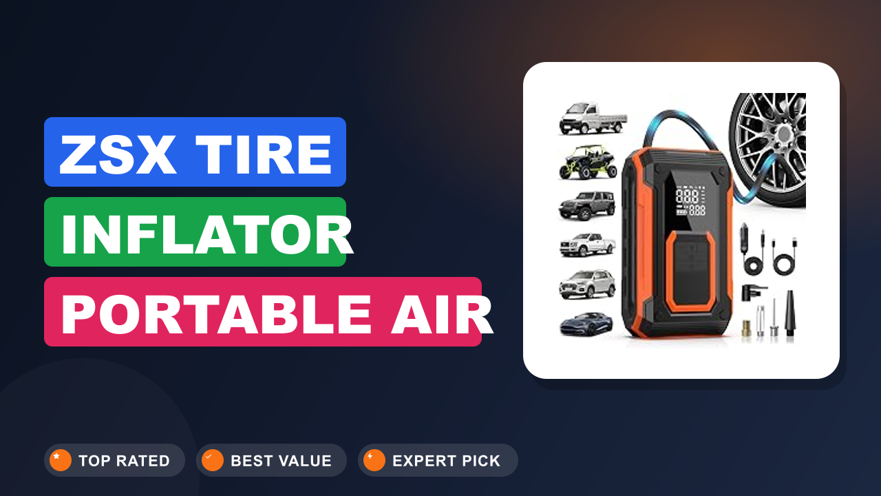 ZSX Tire Inflator Portable Air Compressor Review